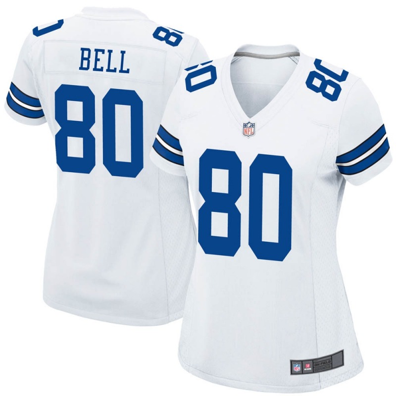 2020 Nike NFL Women Dallas Cowboys 80 Blake Bell White Game Jersey